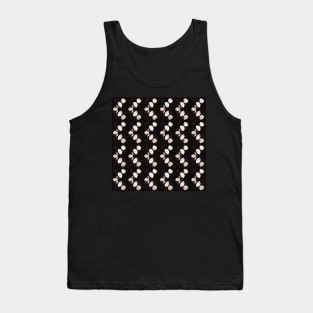 Black n’ White Zig Zag Abstract Petals Tank Top